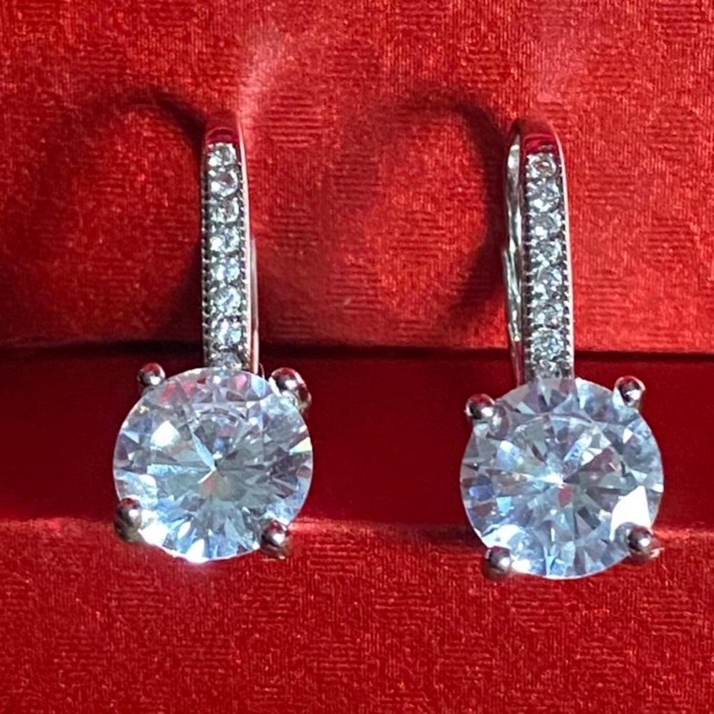 Isabella M Earrings - Picture 2 of 4